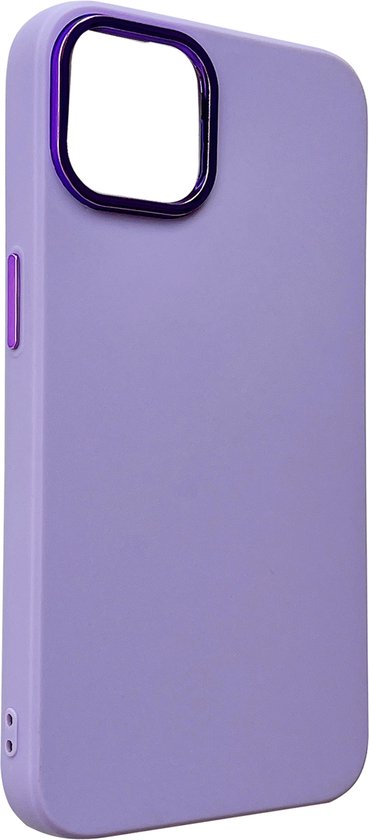 Apple iPhone 14 Hoesje - Paars - Shockproof Siliconen Back Cover