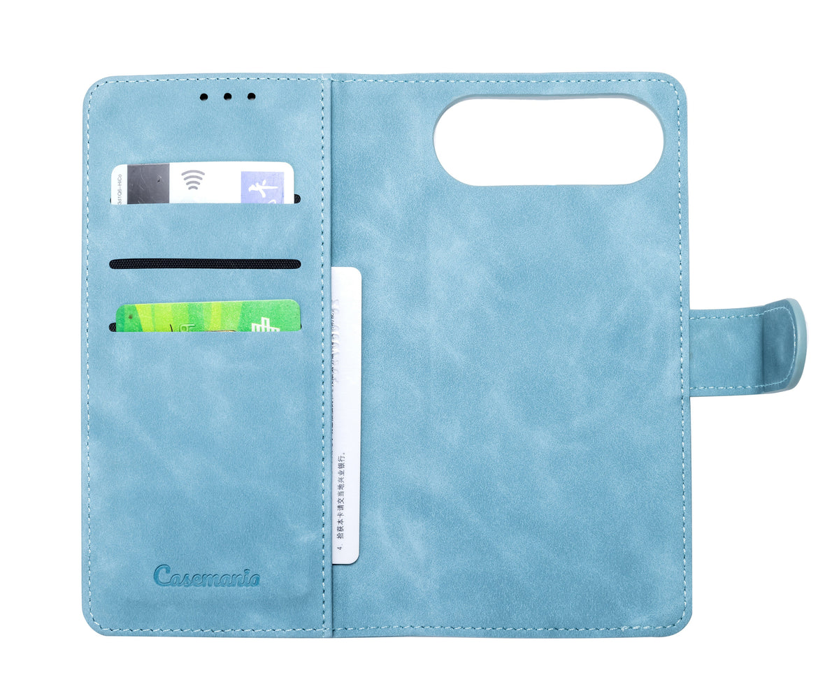 Apple iPhone Air Hoesje - Aqua Blue - 2 in 1 MagSafe Bookcase