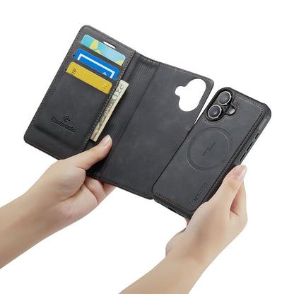 Apple iPhone 17 Case - Charcoal Gray - Luxury 2-in-1 MagSafe Wallet Case