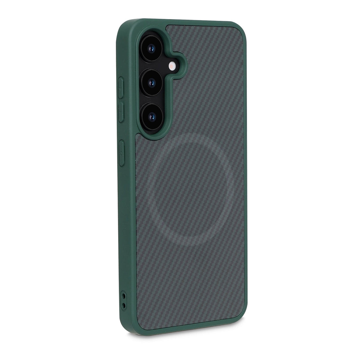 Samsung Galaxy A36 Hoesje - Groen - Carbon MagSafe Back Cover