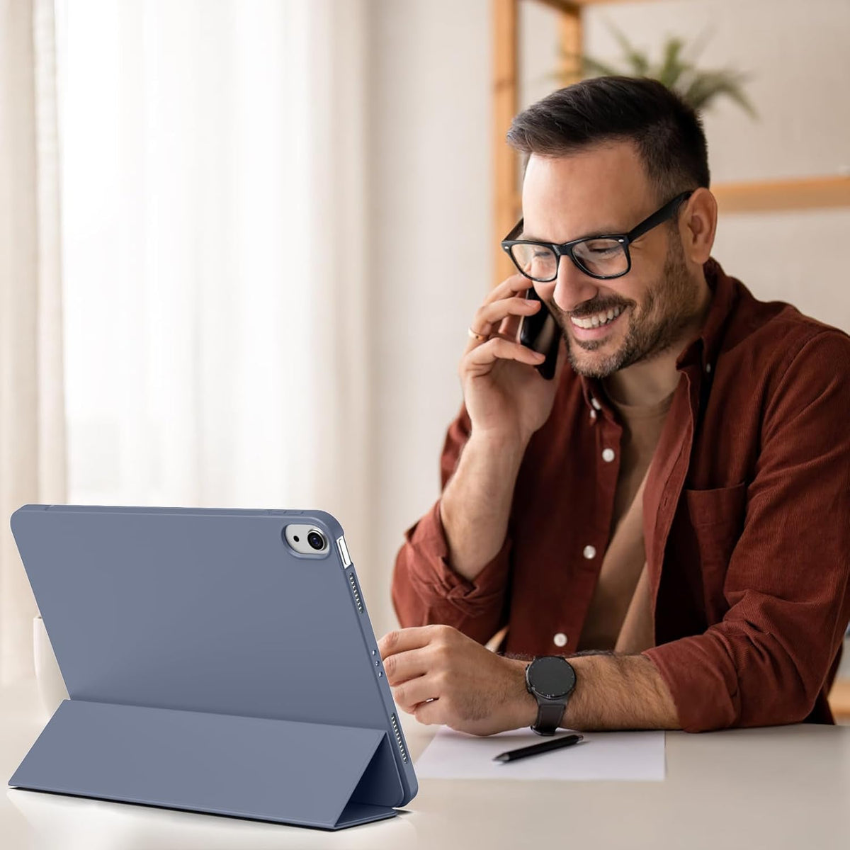 Apple iPad Air 5 10.9 (2022) Tablethoes - Lavender - Smart Cover
