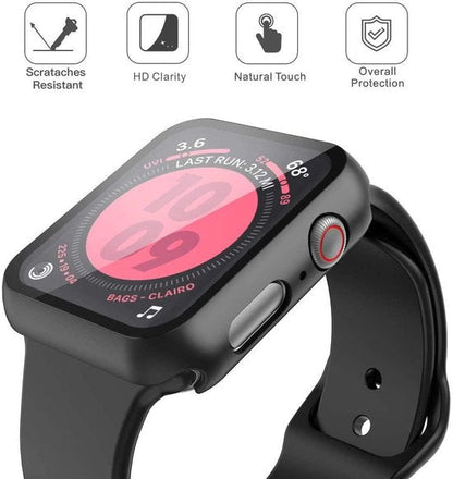 Apple Watch Series 3 (42 mm) Smartwatch Screenprotector - Tempered Glass Zwart - 1 Stuk