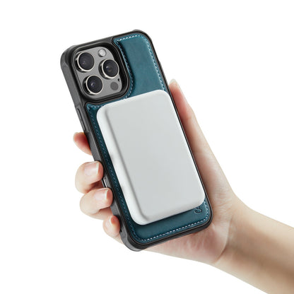 Apple iPhone 16 Pro Case - Emerald Green - Faux Leather MagSafe Back Cover