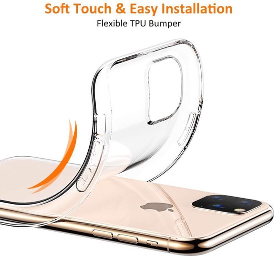 Apple iPhone 11 Pro Max Hoesje - Transparant - Siliconen Back Cover