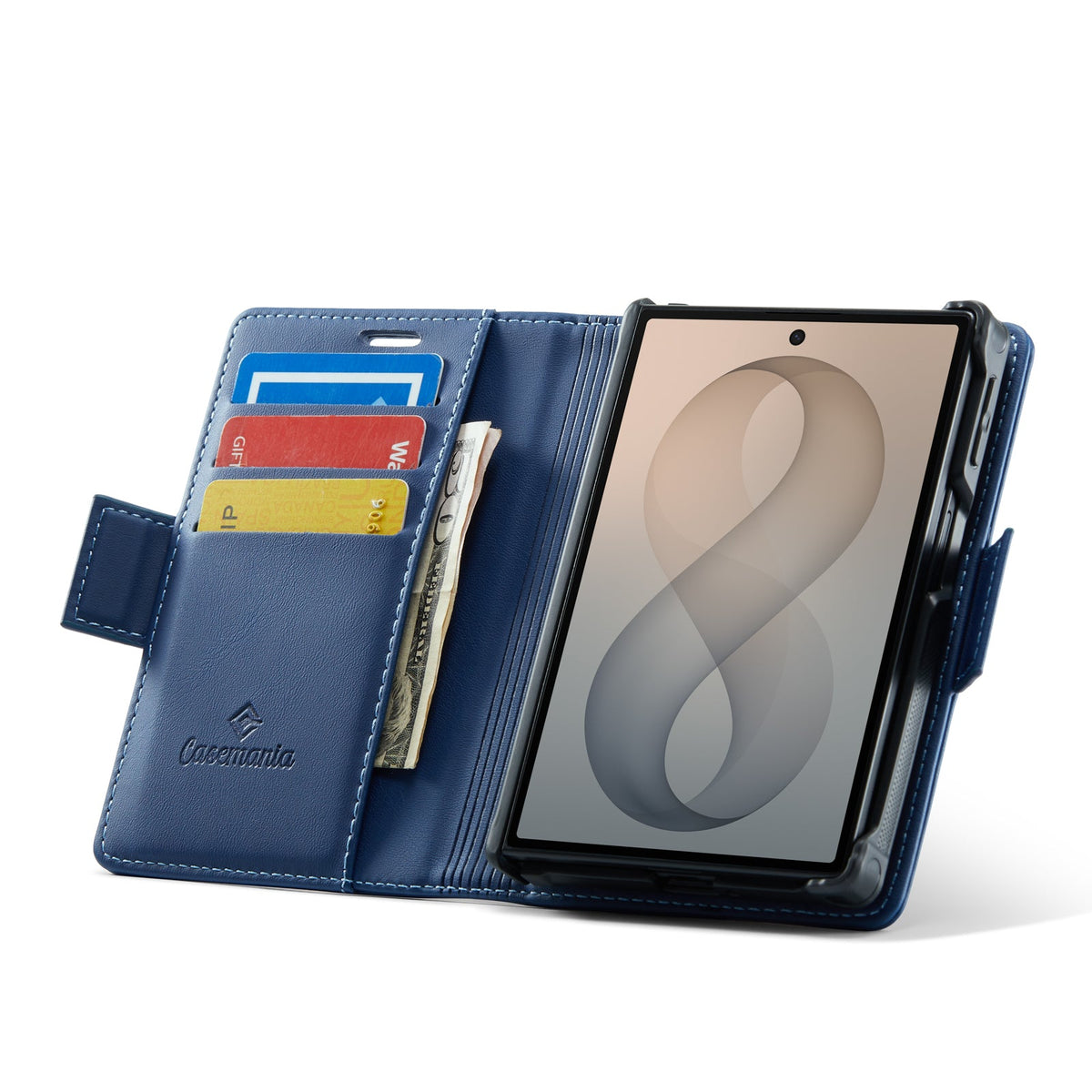 Samsung Galaxy Z Fold8 Hülle - Navy Blue - 2-in-1 MagSafe-Klapphülle mit Kartenfach