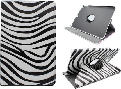 Samsung Galaxy Tab S5e met Print Tablethoes - Draaibare - Zebra Back Cover