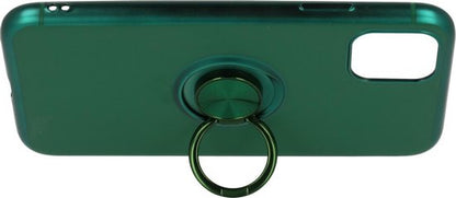 Apple iPhone 11 Pro Case - Green - Silicone Ring Kickstand Back Cover