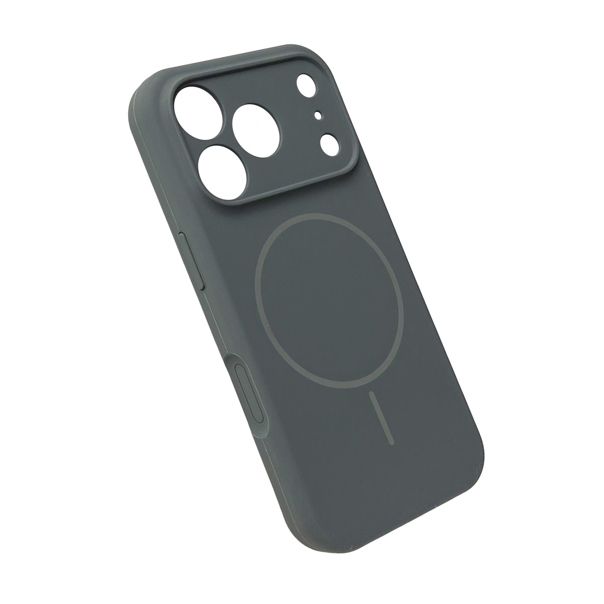 Apple iPhone 17 Pro Hülle - Grau - Liquid-Silikon-MagSafe-Backcover
