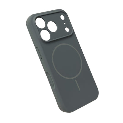 Apple iPhone 17 Pro Hülle - Grau - Liquid-Silikon-MagSafe-Backcover