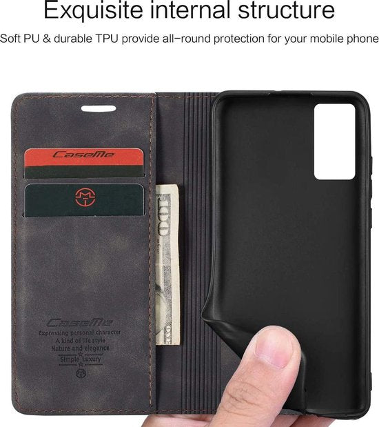 Samsung Galaxy S20 FE Hoesje - Charcoal Gray - Dunne Bookcase