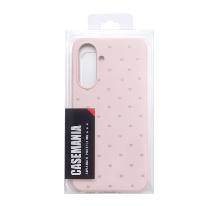 Samsung Galaxy A55 Hoesje - Roze - Hartjes Back Cover