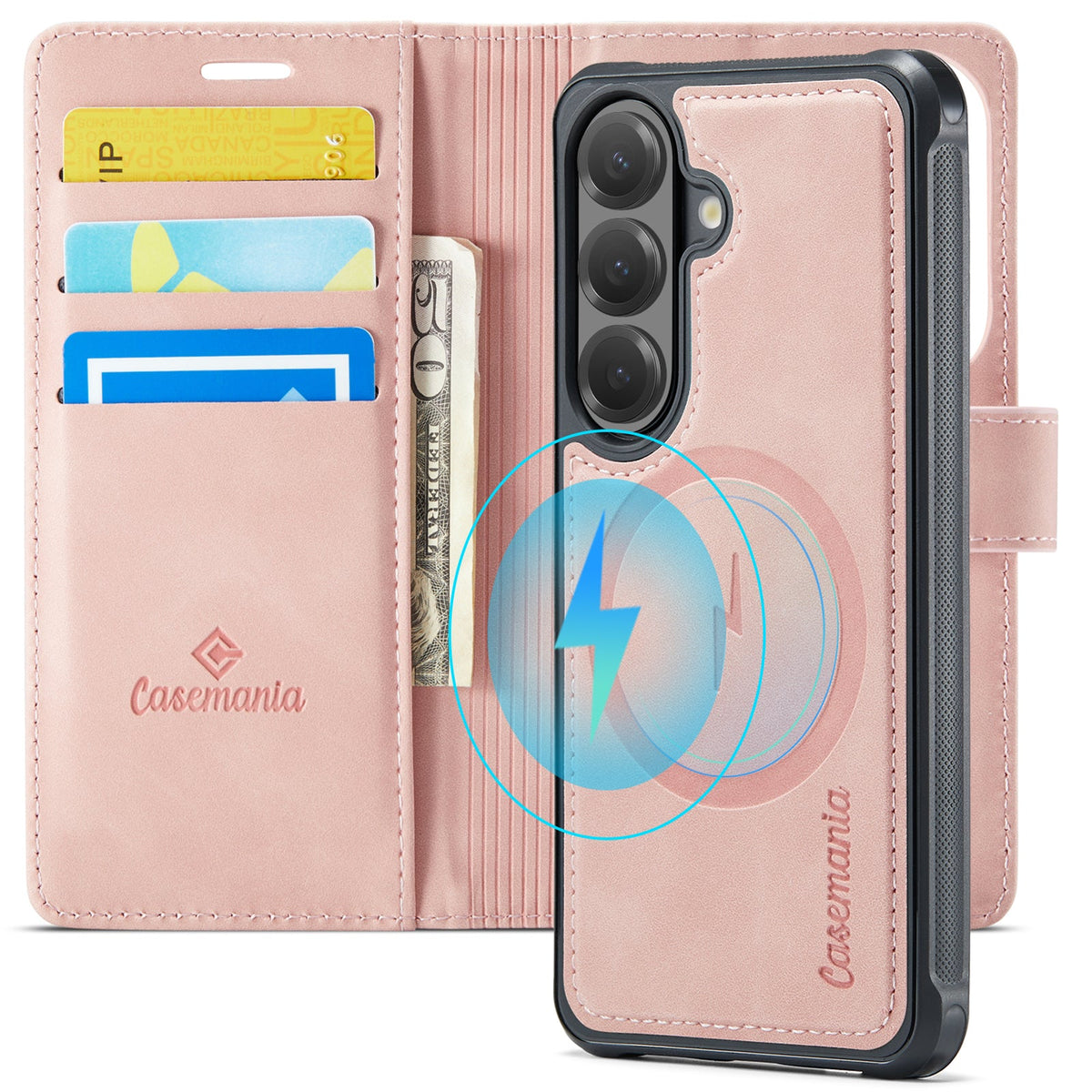 Samsung Galaxy A37 Hoesje - Pale Pink - 2 in 1 MagSafe Bookcase