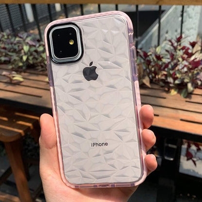 Coque iPhone 11 - Étui arrière transparent - Coque arrière rose