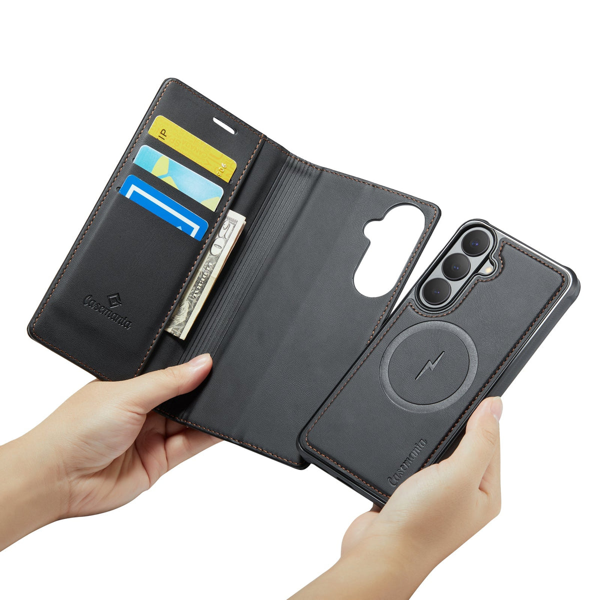 Samsung Galaxy S26 FE Hoesje - Charcoal Gray - 2 in 1 Bookcase