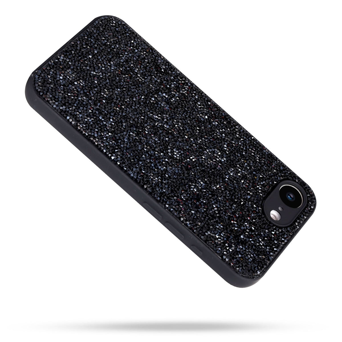 Coque iPhone 17e - Noir - Étui arrière à paillettes diamant