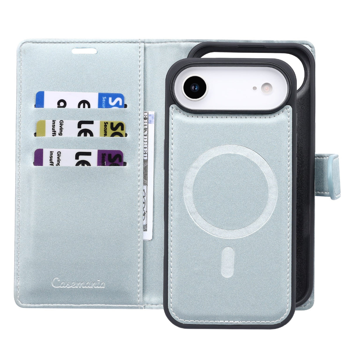 Apple iPhone Air Case - Baby Blue - 2-in-1 Velvet Wallet Case
