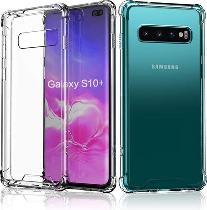 Samsung Galaxy S10+ Hoesje - Transparant - Anti-Shock Back Cover