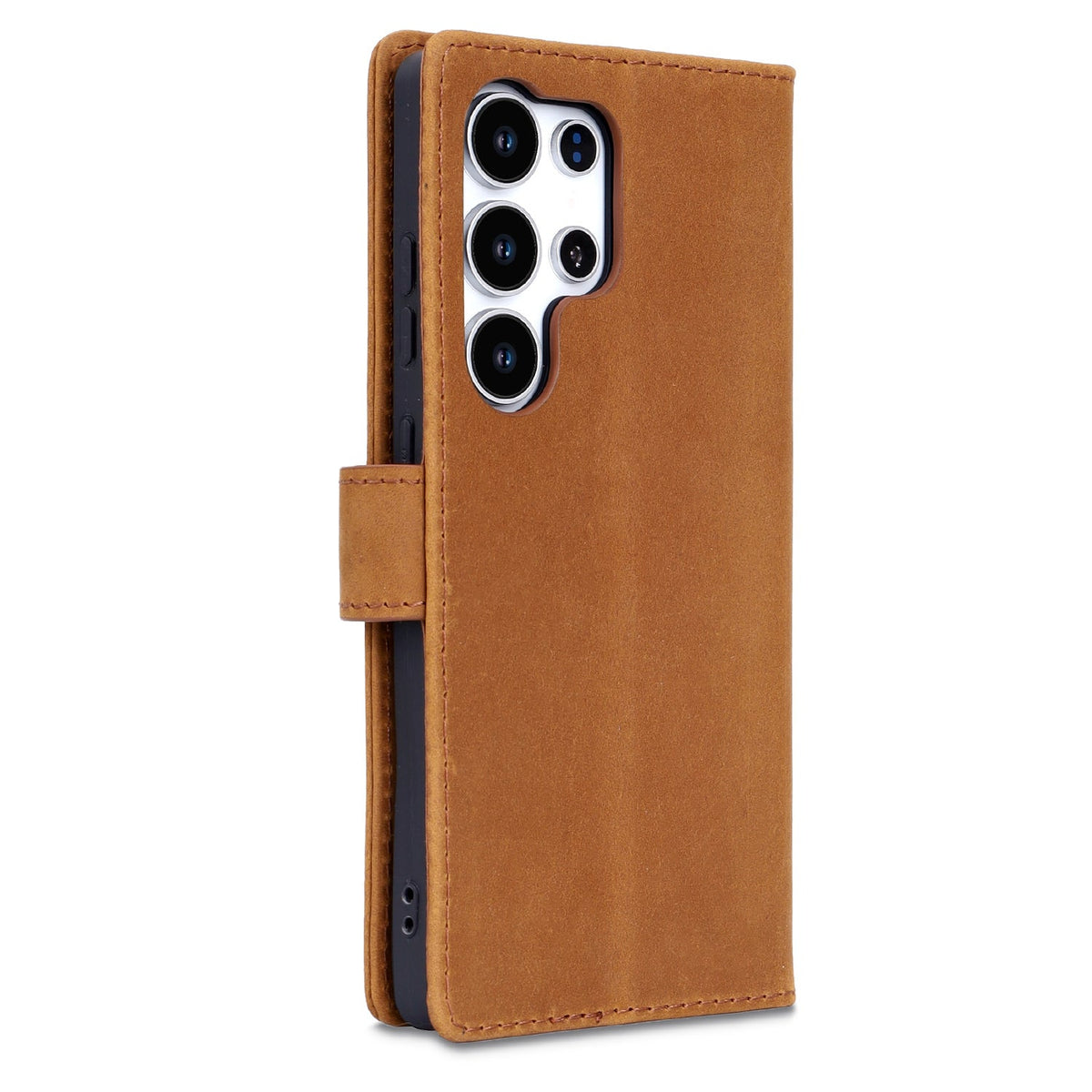 Samsung Galaxy S25 Ultra Case - Sienna Brown - Genuine Leather Wallet Case