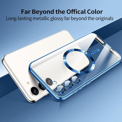 Samsung Galaxy S23 FE Hoesje - Blauw - Siliconen MagSafe Back Cover