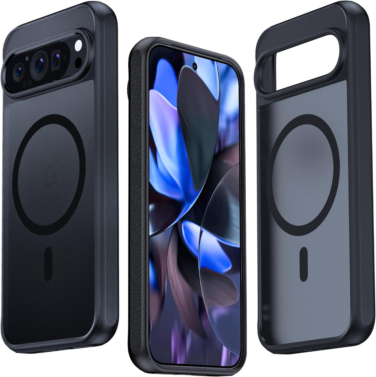 Google Pixel 9 Pro XL Hoesje - Zwart - Matte Armor MagSafe Back Cover