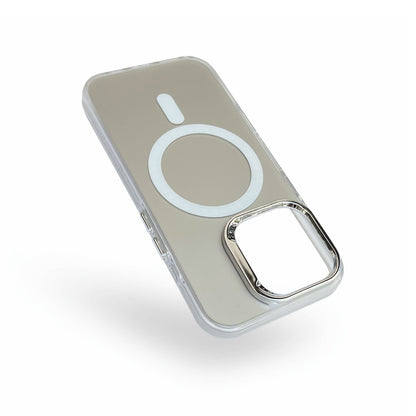 Apple iPhone 12 Pro Hoesje - Zilver - Fusion Armor MagSafe Back Cover