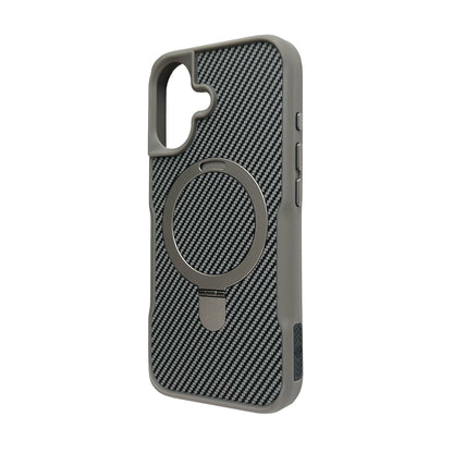 Apple iPhone 17 Case - Silver - Carbon MagSafe Back Cover