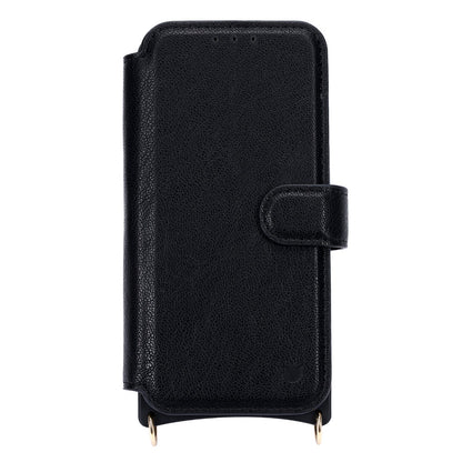Apple iPhone 14 Hoesje - Zwart - CM Amsterdam Back Cover met Telefoonkoord