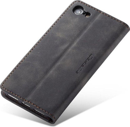 Apple iPhone 7 Hoesje - Charcoal Gray - Dunne Bookcase