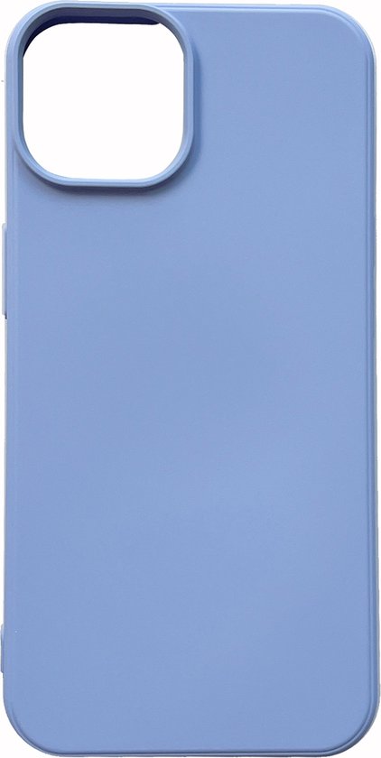 Apple iPhone 14 Case - Blue - Microfiber Silicone Back Cover
