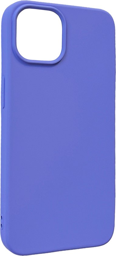 Apple iPhone 14 Hoesje - Paars - Matte Siliconen Back Cover