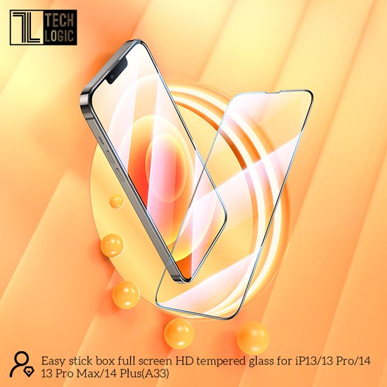 Apple iPhone 14 / 13 Pro / 13 Screenprotector - Full Cover - 1 Stuk