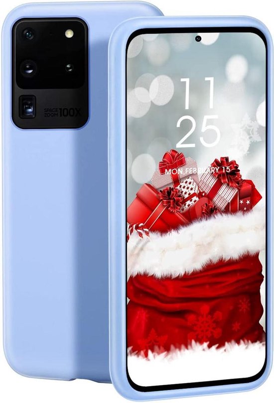 Samsung Galaxy S20 Ultra Hoesje - Blauw - Siliconen Back Cover