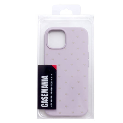 iPhone 12 Hoesje - Paars - Hartjes Back Cover
