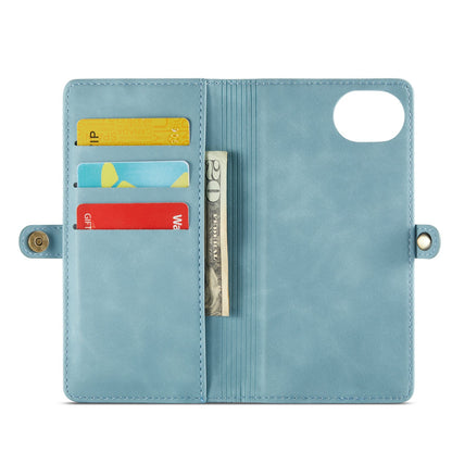 iPhone 16e Hoesje - Aqua Blue - 2 in 1 MagSafe Bookcase