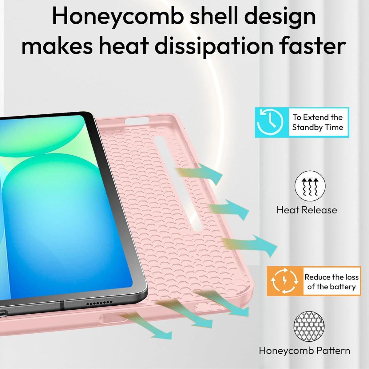 Samsung Galaxy Tab S10 Lite Tablet-Hülle - Rosa - Smart Cover