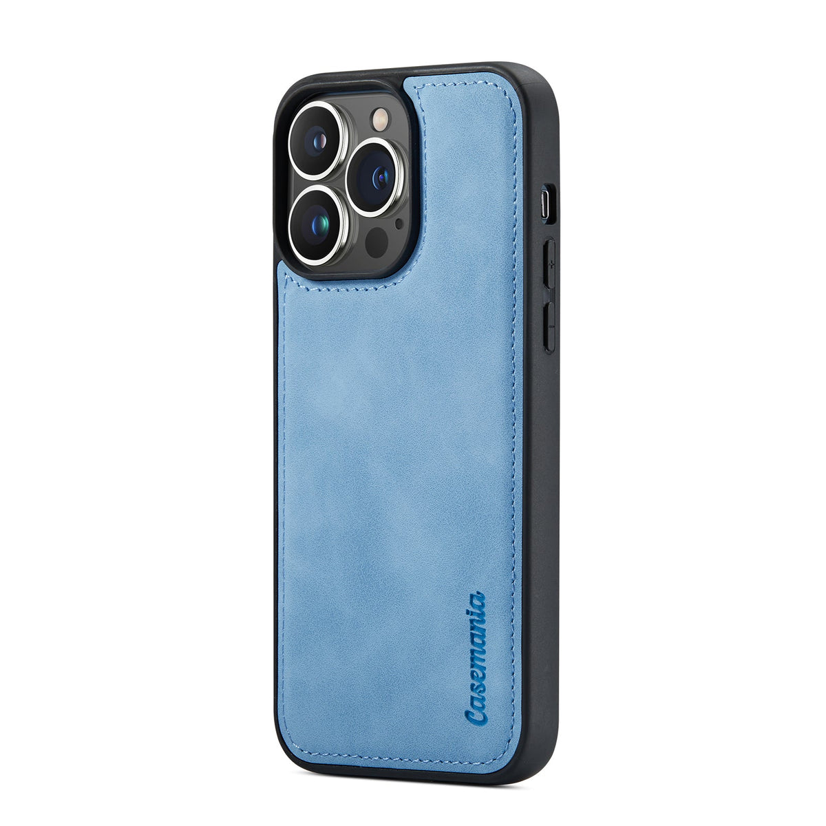 Apple iPhone 15 Pro Hülle - Sky Blue - 2-in-1 Klapphülle mit Kartenfach