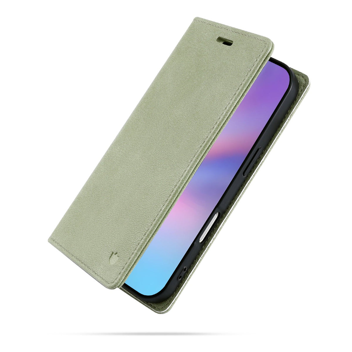 Apple iPhone 18 Pro Hoesje - Matcha Green - Dunne Leather-look Back Cover