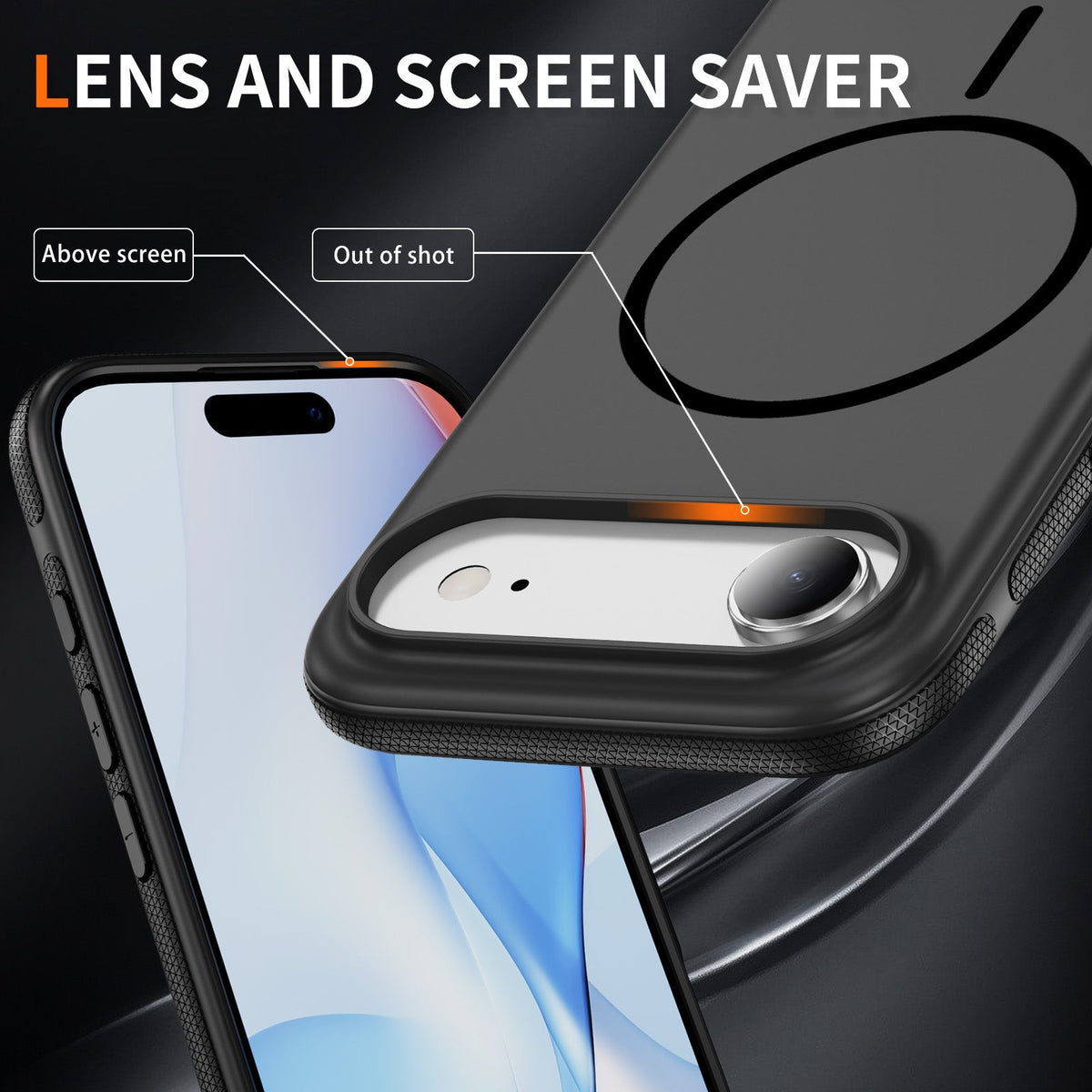 iPhone 17 Air Hoesje - Zwart - Soft Siliconen Magsafe Back Cover