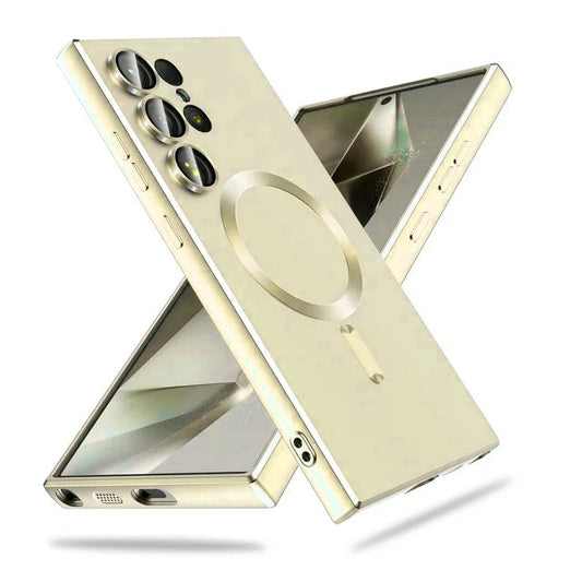Samsung Galaxy S25 Ultra Hülle - Gold - Mattes Silikon-MagSafe-Backcover