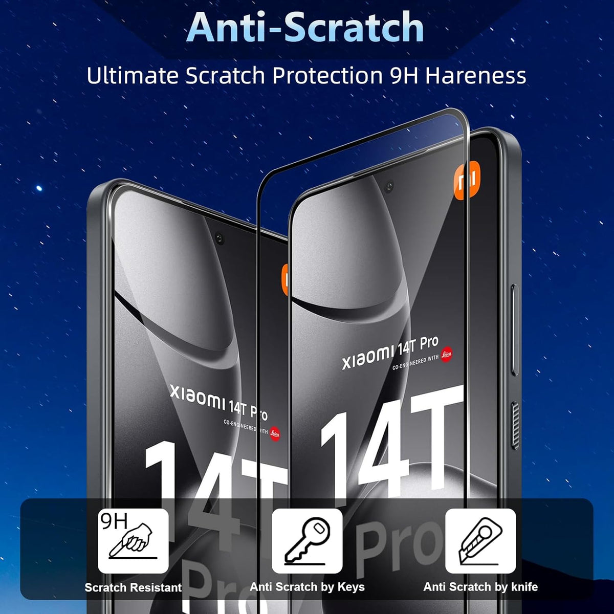 Xiaomi 14T Pro / 14T Screenprotector - Full Cover - 2 Stuks