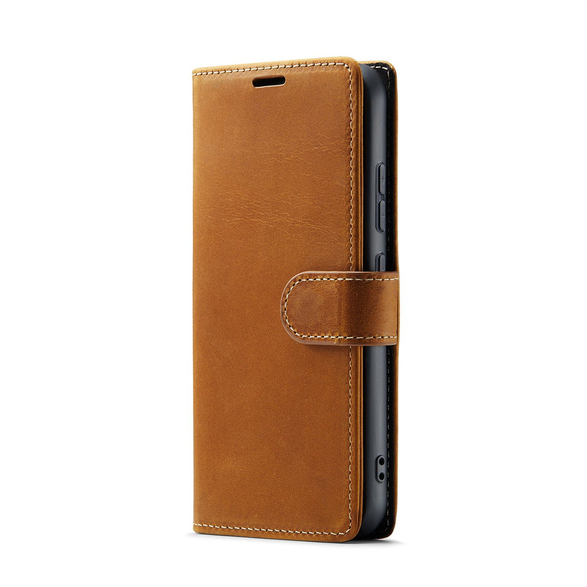 Samsung Galaxy S24 Plus Hoesje - Sienna Brown - Echt Leren Bookcase