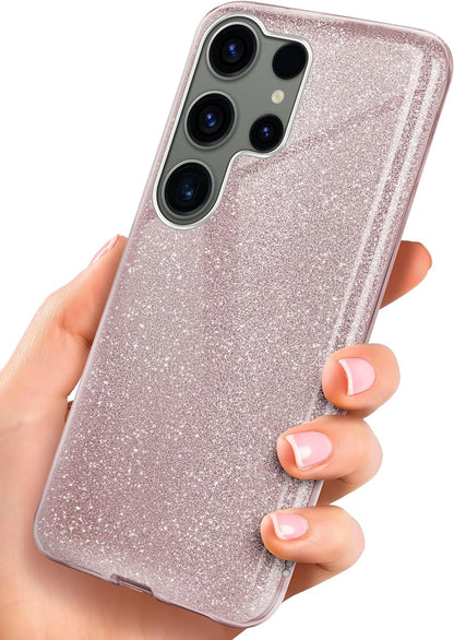 Samsung Galaxy S24 Ultra Case - Pink - Glitter Back Cover