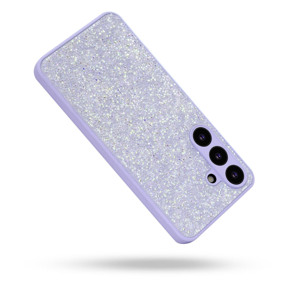 Samsung Galaxy A17 Hoesje - Paars - Glitter Back Cover