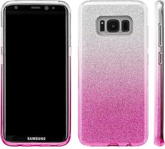 Samsung Galaxy S8 Hülle - Rosa - Glitzer Backcover