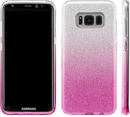 Samsung Galaxy S8 Hülle - Rosa - Glitzer Backcover