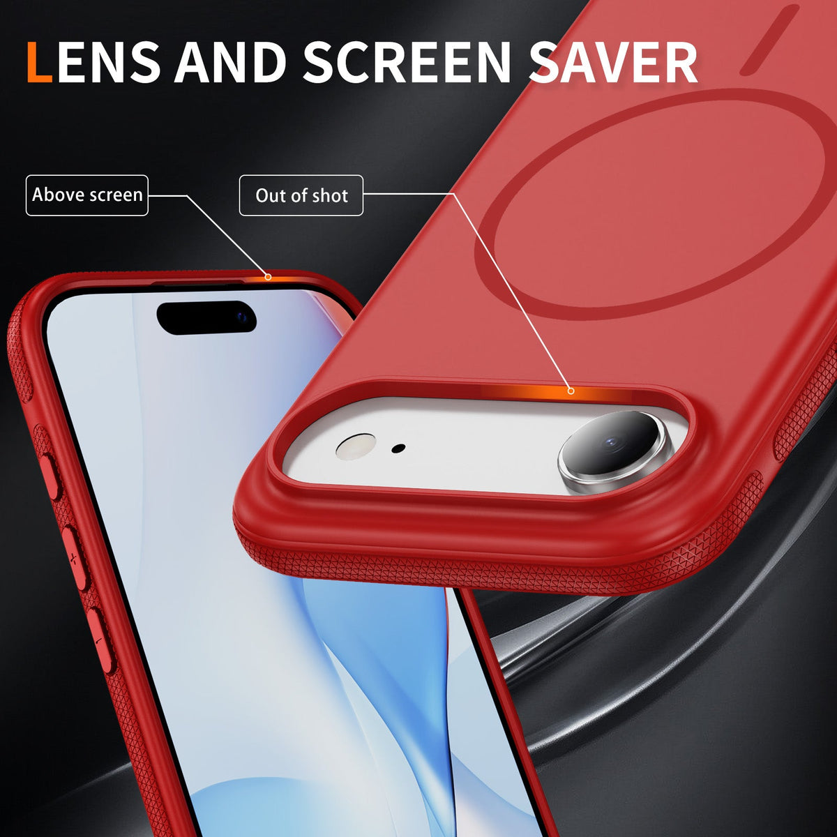 Apple iPhone Air Hoesje - Rood - Liquid Siliconen MagSafe Back Cover