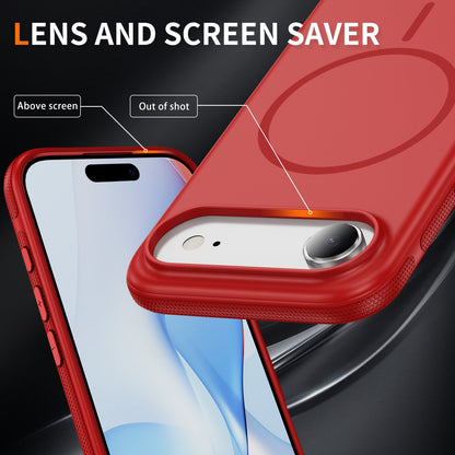 Apple iPhone Air Hoesje - Rood - Liquid Siliconen MagSafe Back Cover