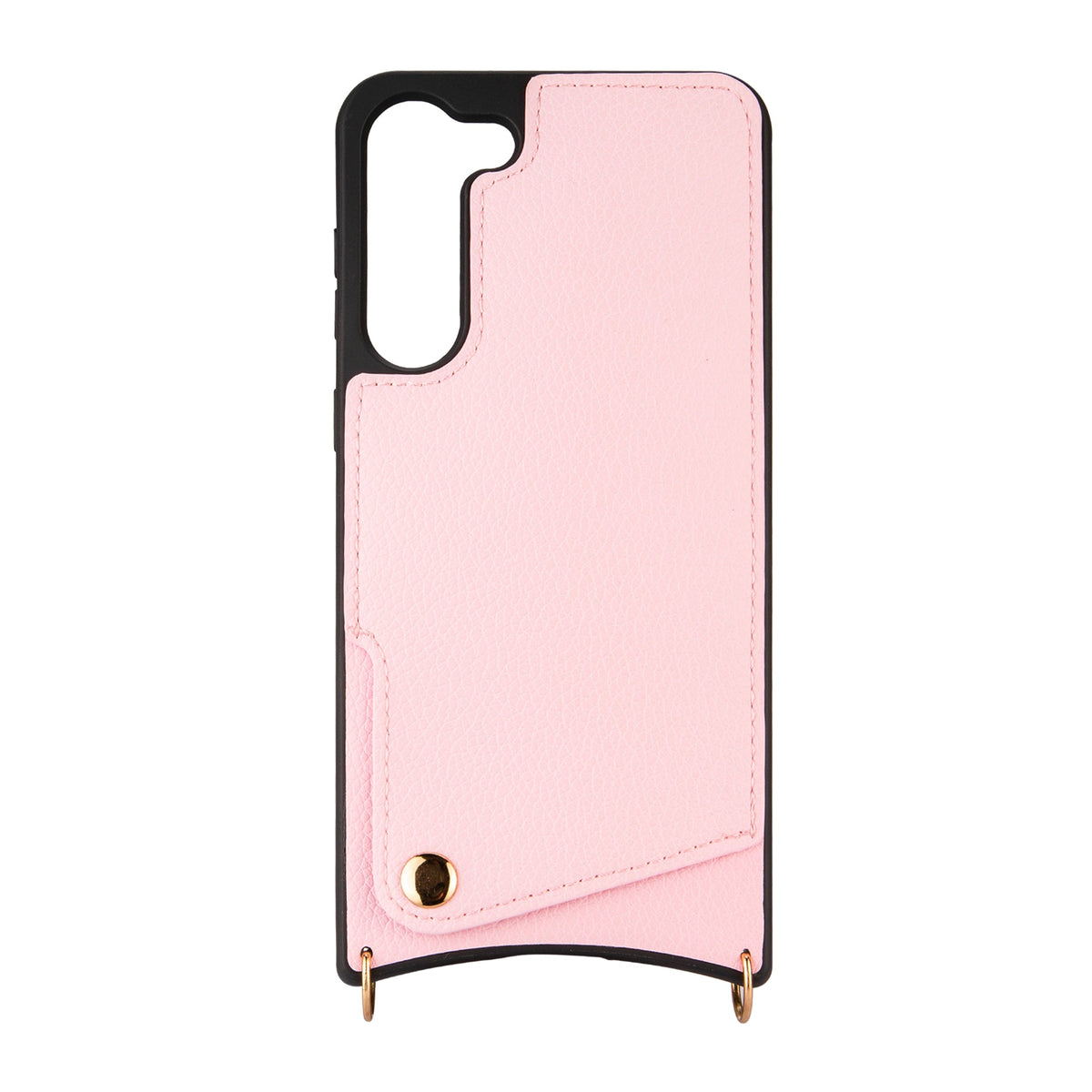 Samsung Galaxy S23 Plus Hoesje - Roze - Back Cover met Pols Bandje en Telefoonkoord