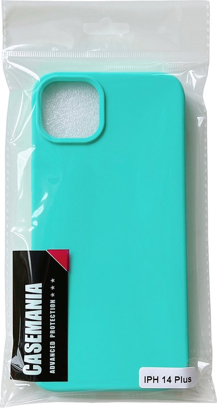 Apple iPhone 14 Plus Hülle - Türkis - Mattes Silikon-Backcover