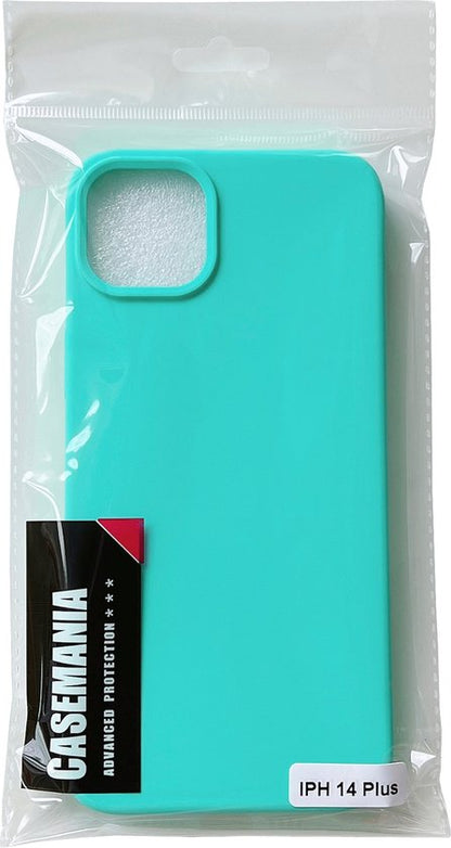 Apple iPhone 14 Plus Hülle - Türkis - Mattes Silikon-Backcover